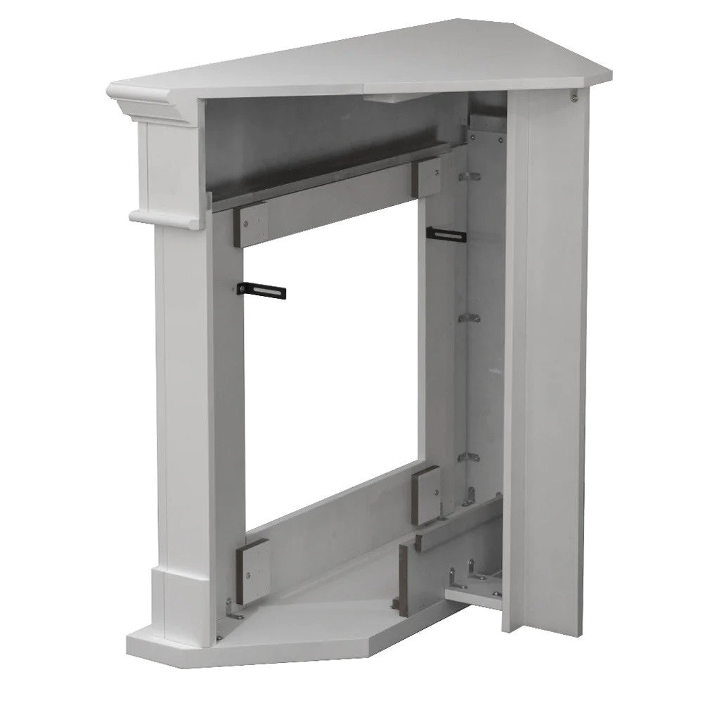 Camino a bioetanolo biocamino da terra ad angolo FORD Bianco L110 x P63 x H102  cm