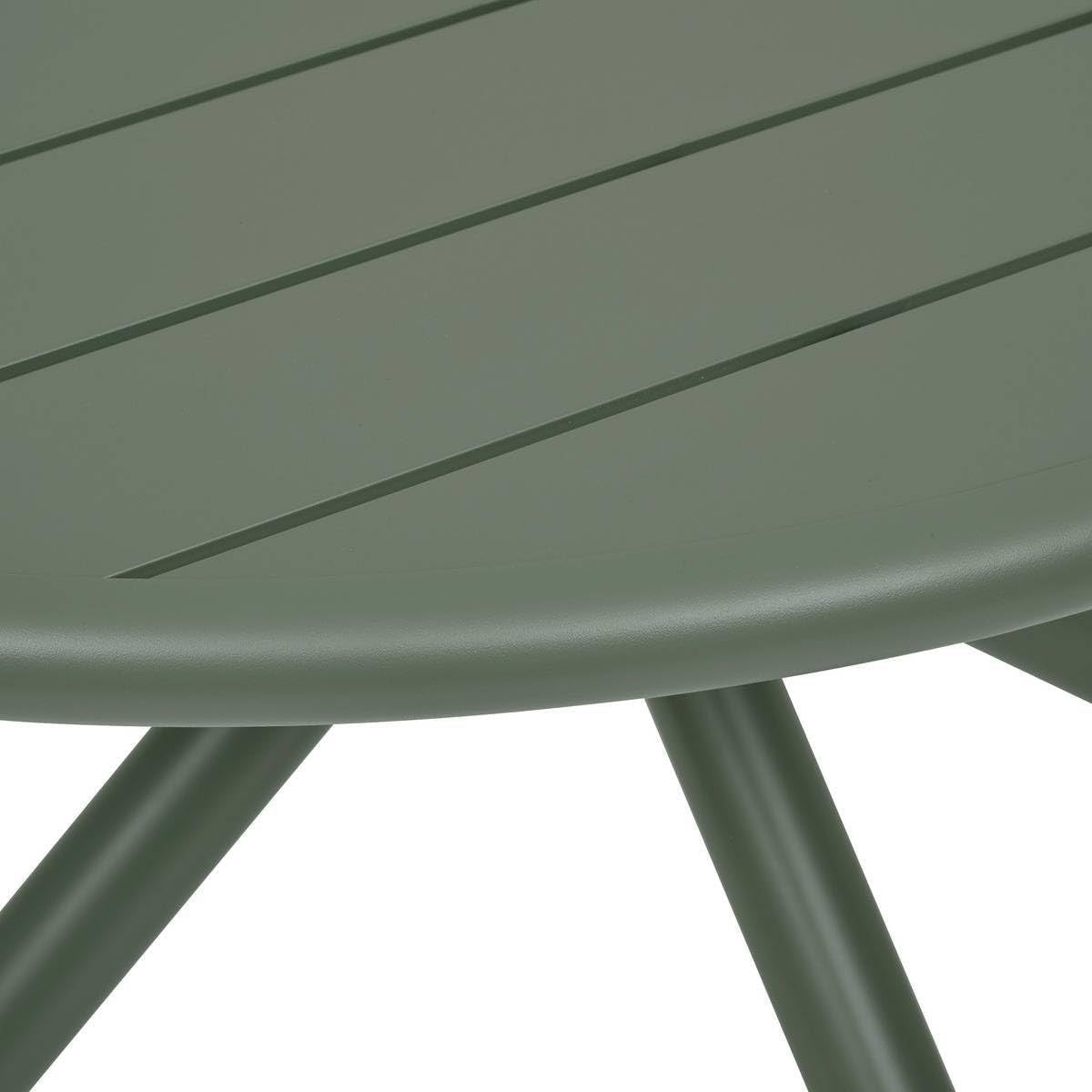 Table de jardin Nebullia 4 places Ø 105 x75h vert laurier