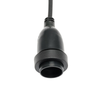 Douille E27 500xH30cm avec câble en caoutchouc noir, usage extérieur