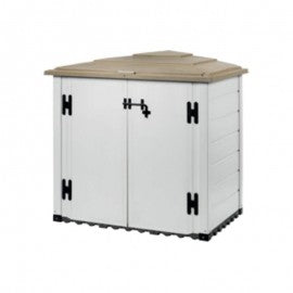 Abri de Jardin BOX EVO 100 Beige/Marron 131x88xh.133 cm
