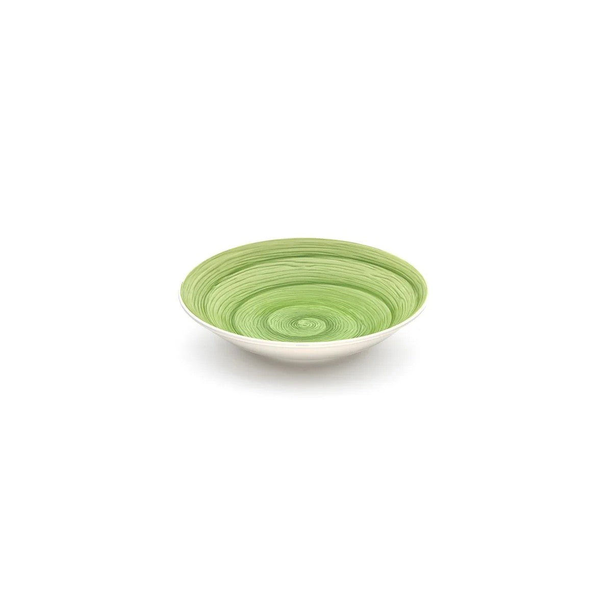 Assiette creuse de table souvenir Lime en céramique peinte à la main Ø 23,5 cm