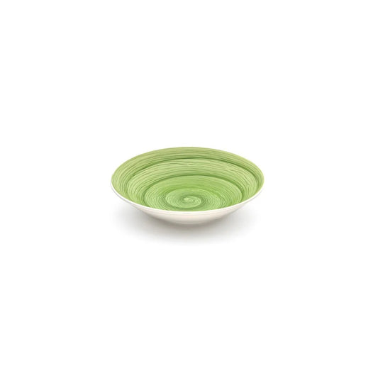 Assiette creuse de table souvenir Lime en céramique peinte à la main Ø 23,5 cm