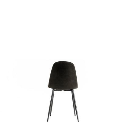4x Chaise en simili cuir 44cm x 50cm H. 84cm