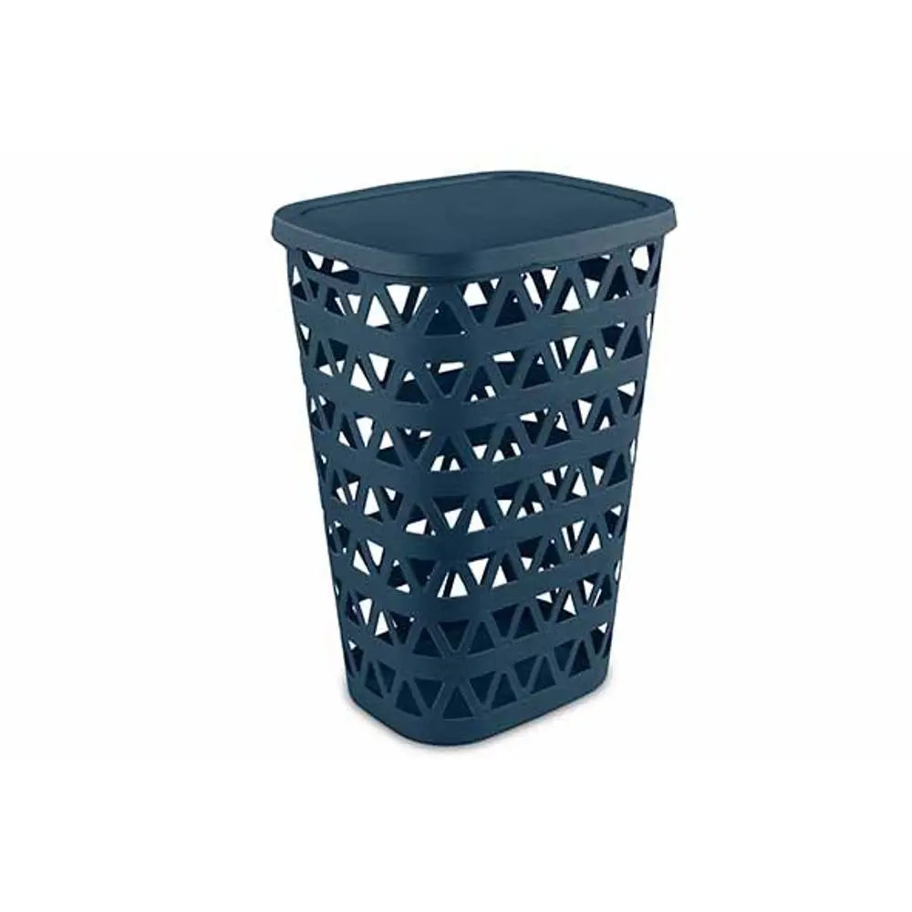 Panier à linge bleu Oceana 55l cm 42,6x34,5x60,1 h