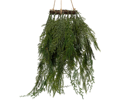 Corona verde da appendere h. 70cm x dia 20cm