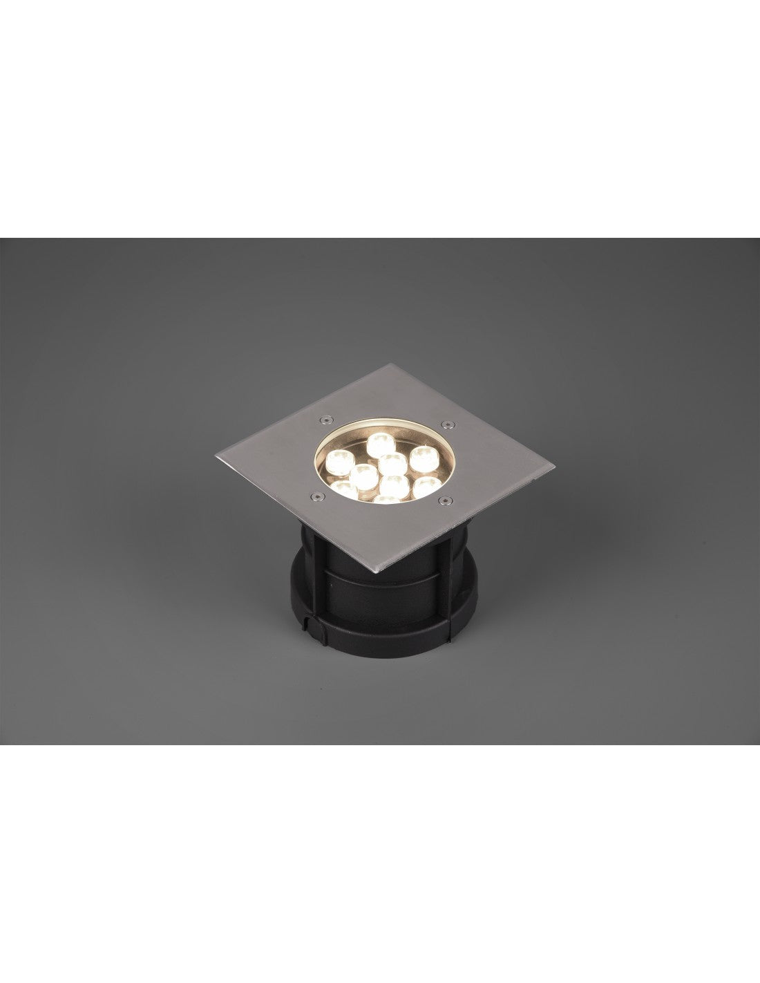 Faretto Led Da Incasso Calpestabile IP65 Nichel Belaja 16x16 cm Trio Lighting