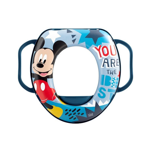 Réducteur de siège de toilette Disney Mickey Icon avec poignées rembourrées Sans BPA +24 Mois
