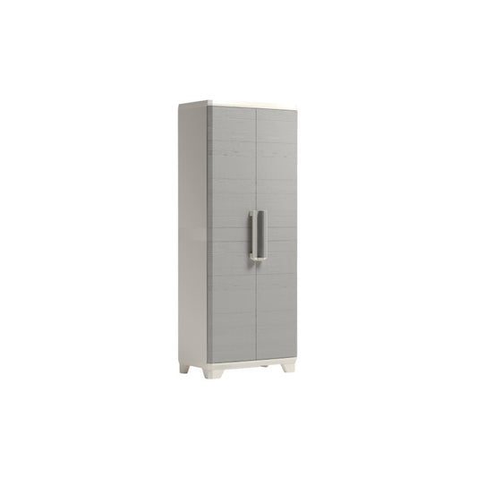 Keter Linear Wood armoire porte-balai gris tourterelle cm 68x39x173 h