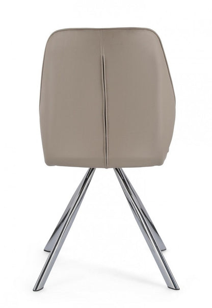 4x Sedia Maxwell Pu Tortora