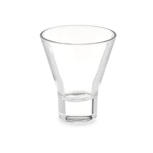 Verre conique à base transparente de 230 ml