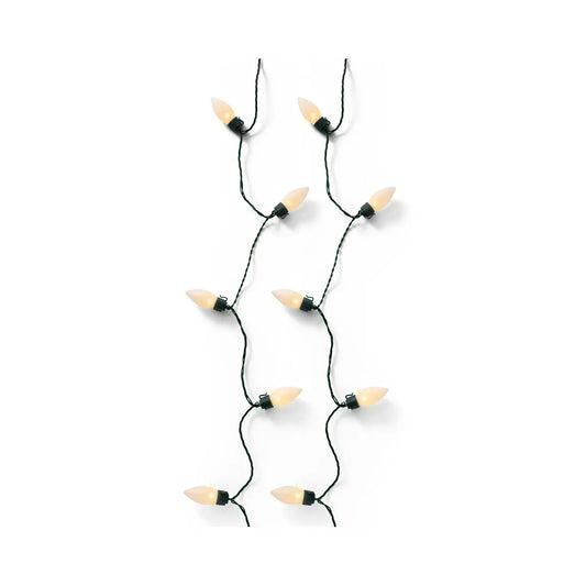 Catena luminosa LED Vintage verde e oro da esterno 19,8 m