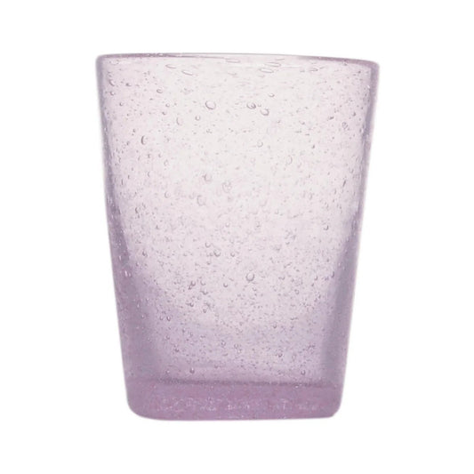 Verre à eau souvenir original mauve en verre soufflé 0,25L