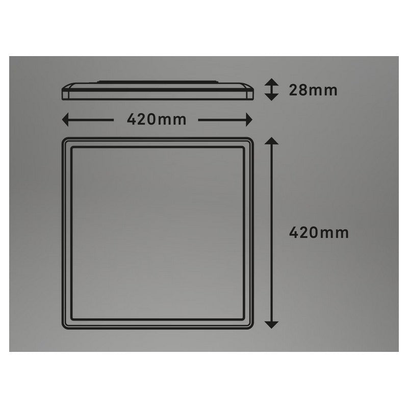Plafonnier LED Slim 42 cm 22w 3000lm blanc
