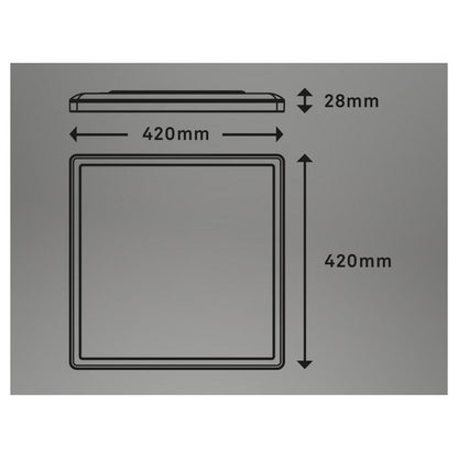 Plafonnier LED Slim 42 cm 22w 3000lm blanc