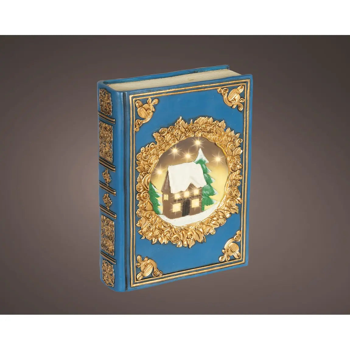 Libro decorativo natalizio con LED 6,5 × 16,5 × H22 cm