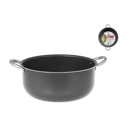 Casserole aluminium antiadhésive 2 manches Family Stone Ø 34 cm