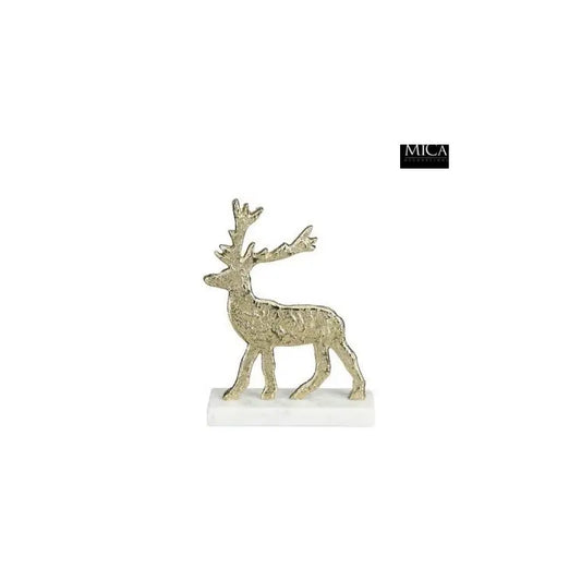 Cerf décoratif de Noël champagne 16 × 6 × H23 cm