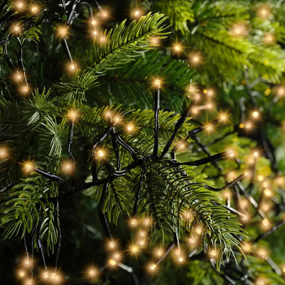 Catena luminosa LED Cluster bianco caldo classico da esterno 19 m