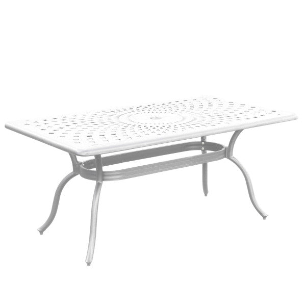 Table rectangulaire blanche Elizabeth 170x95x74h cm