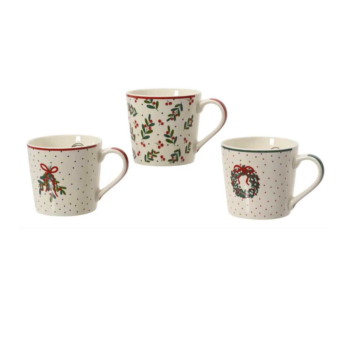 Mug natalizia in porcellana H8,8 cm – 1 pezzo assortito