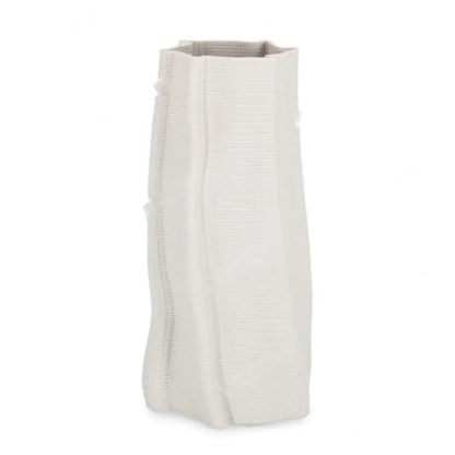 Vaso Izumi tondo bianco Ø15 × H29 cm