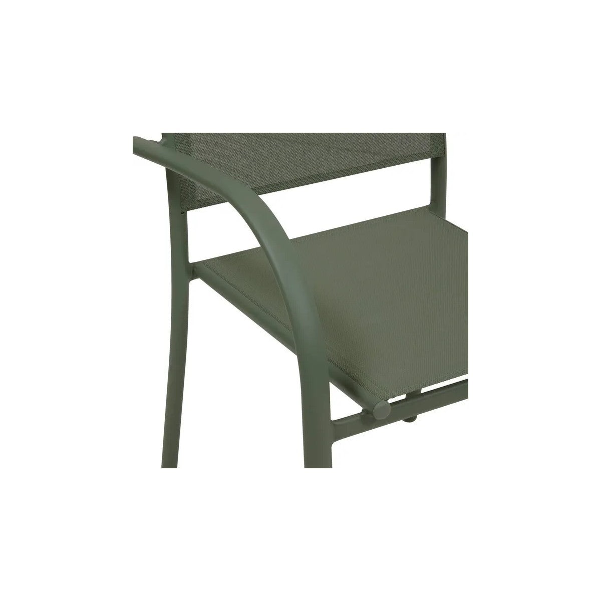 Fauteuil de jardin empilable Piazza vert laurier 56 x 65 x 88 cm