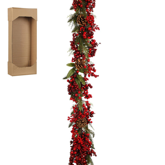 Ghirlanda verde 178x15x10 cm