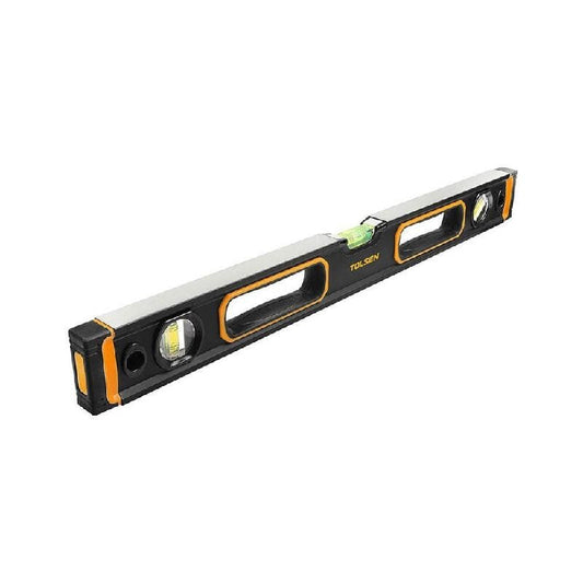 Niveau magnétique 40 cm avec bornes en caoutchouc 3 bulles