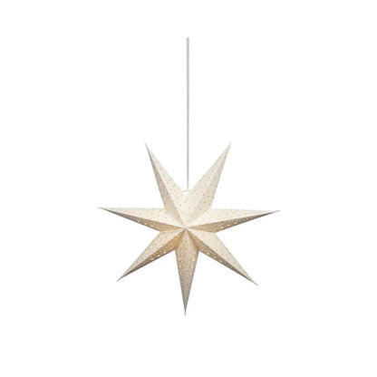 Stella natalizia in carta con LED bianco caldo Ø58 × 24,5 cm