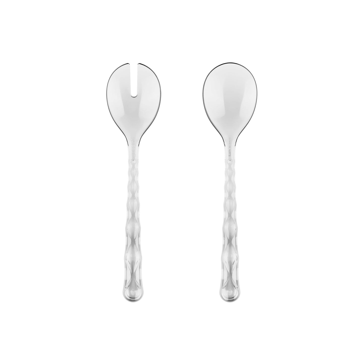 Couverts à salade Vanity transparents 27,5x6,3 cm