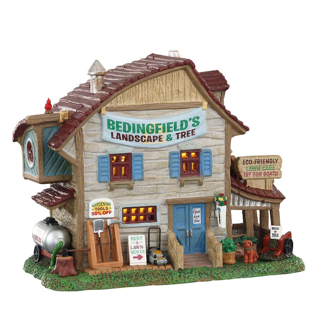 Lemax Bedingfield Paysage et Arbre pour Village de Noël - 19,5 x 15,6 x 10,7 cm