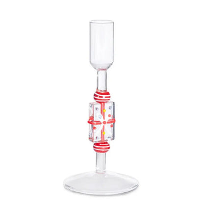 Portacandela Borwick in vetro H16 cm con confezione regalo