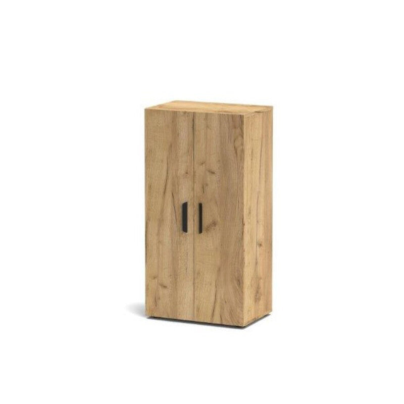 Meuble bas London 2 portes 55x36x108h cm chêne/chêne