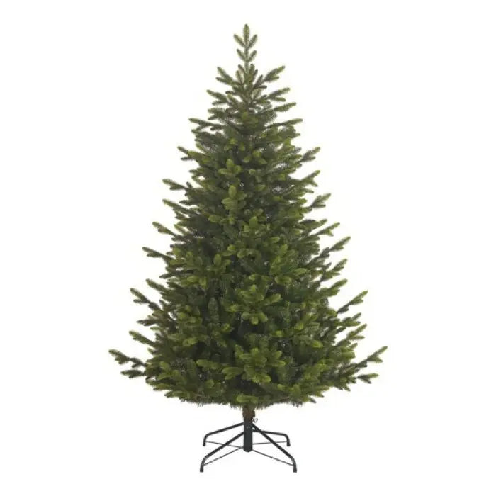 Albero di Natale Burton verde automodellante Ø140 × H215 cm con 2715 rami