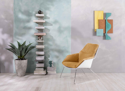 Poltrona in polipropilene giallo 85 cm x 74 cm H. 86 cm