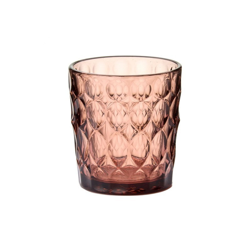 Bicchiere in vetro Vanity Malva