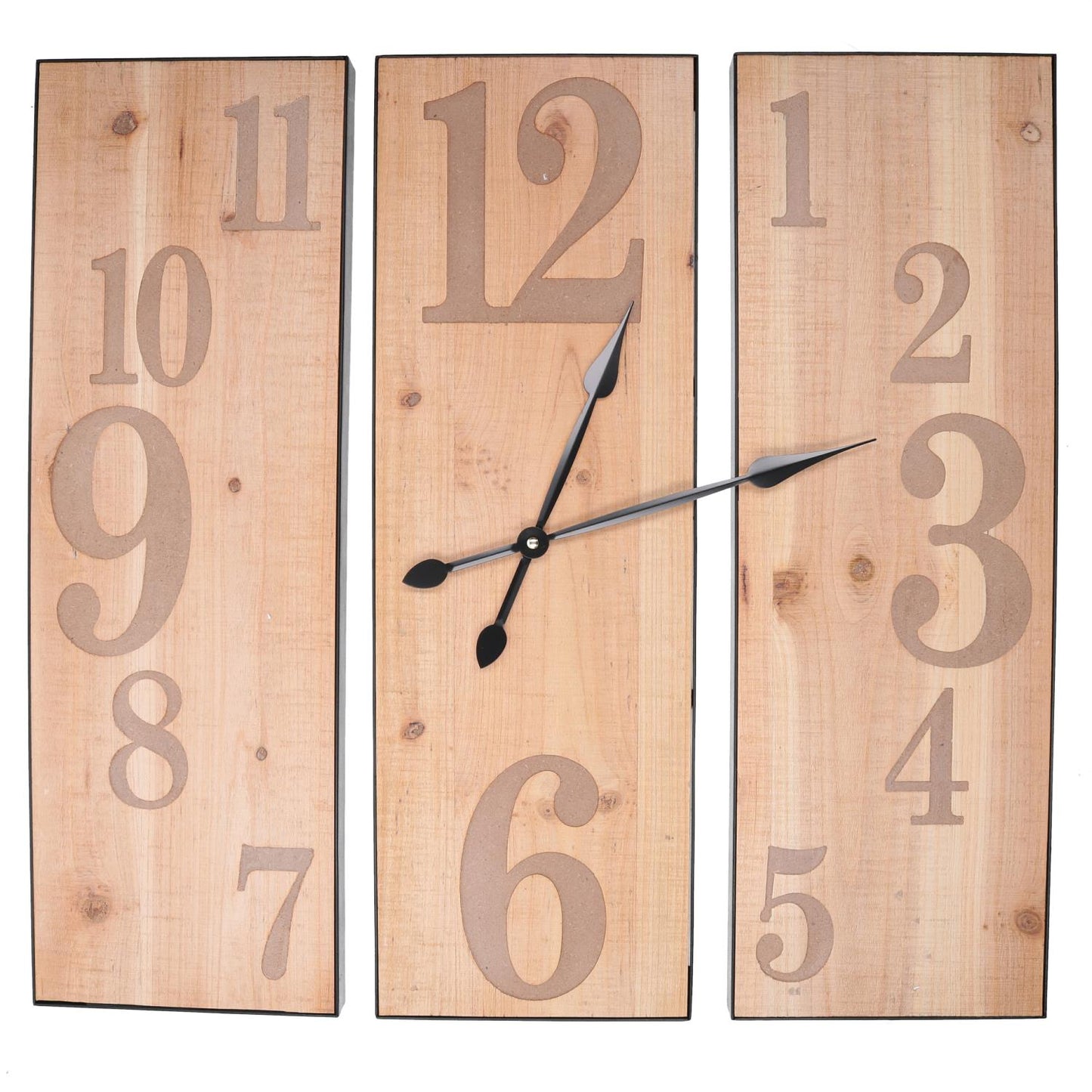 Orologio legno naturale cm60x60x3