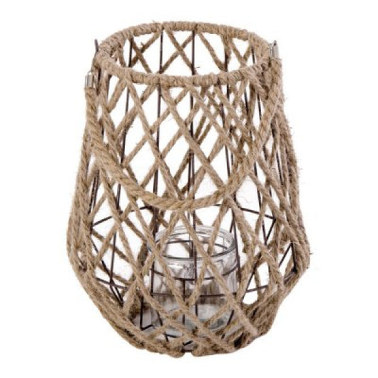 Lanterna Brasilia con vasetto in vetro Ø 19 cm