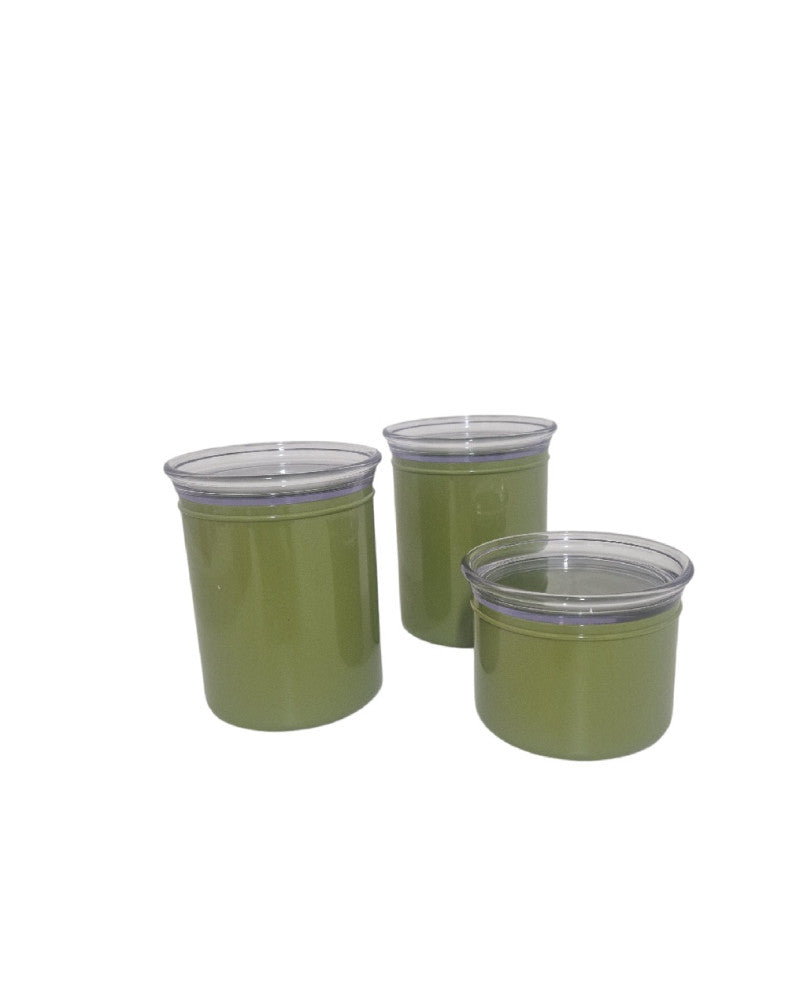 Set de 3 pots verts ligne chef