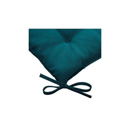 Coussin d'assise Korai 40x40 cm bleu foncé