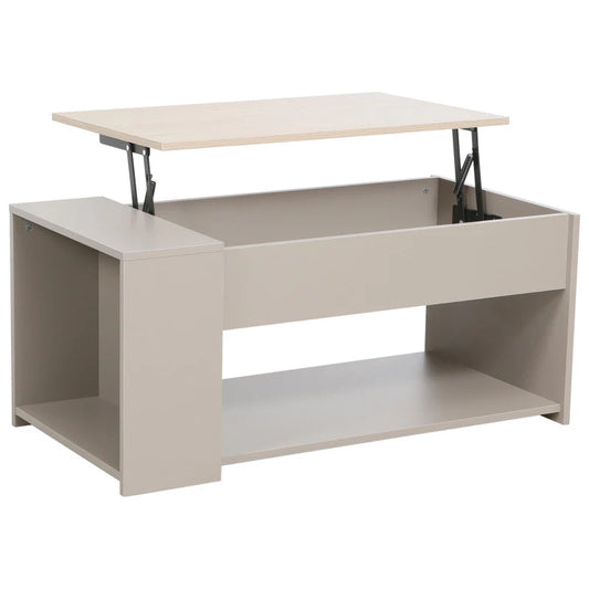 Table basse Jasmine gris tourterelle 100x50x45 cm