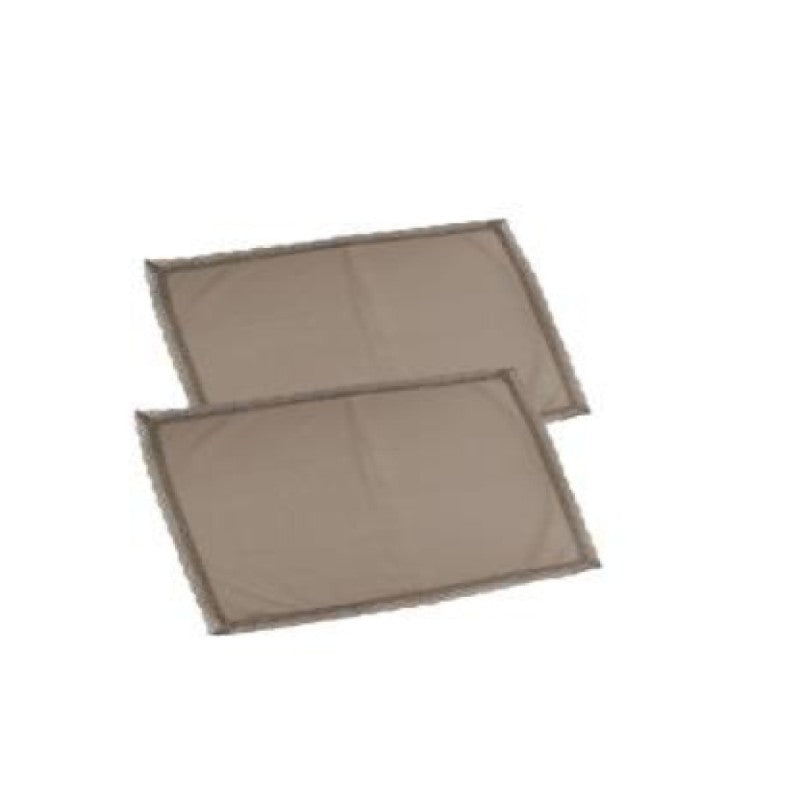 Lot de 2 sets de table rectangulaires gris tourterelle Amélie 33x45 cm