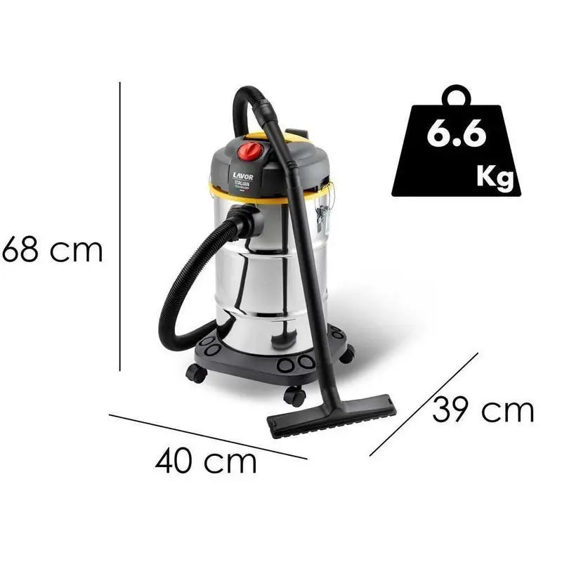 Aspirateur eau et poussière Lavor WTP 30 X — 1 600 W, 40 × 39 × 68 cm