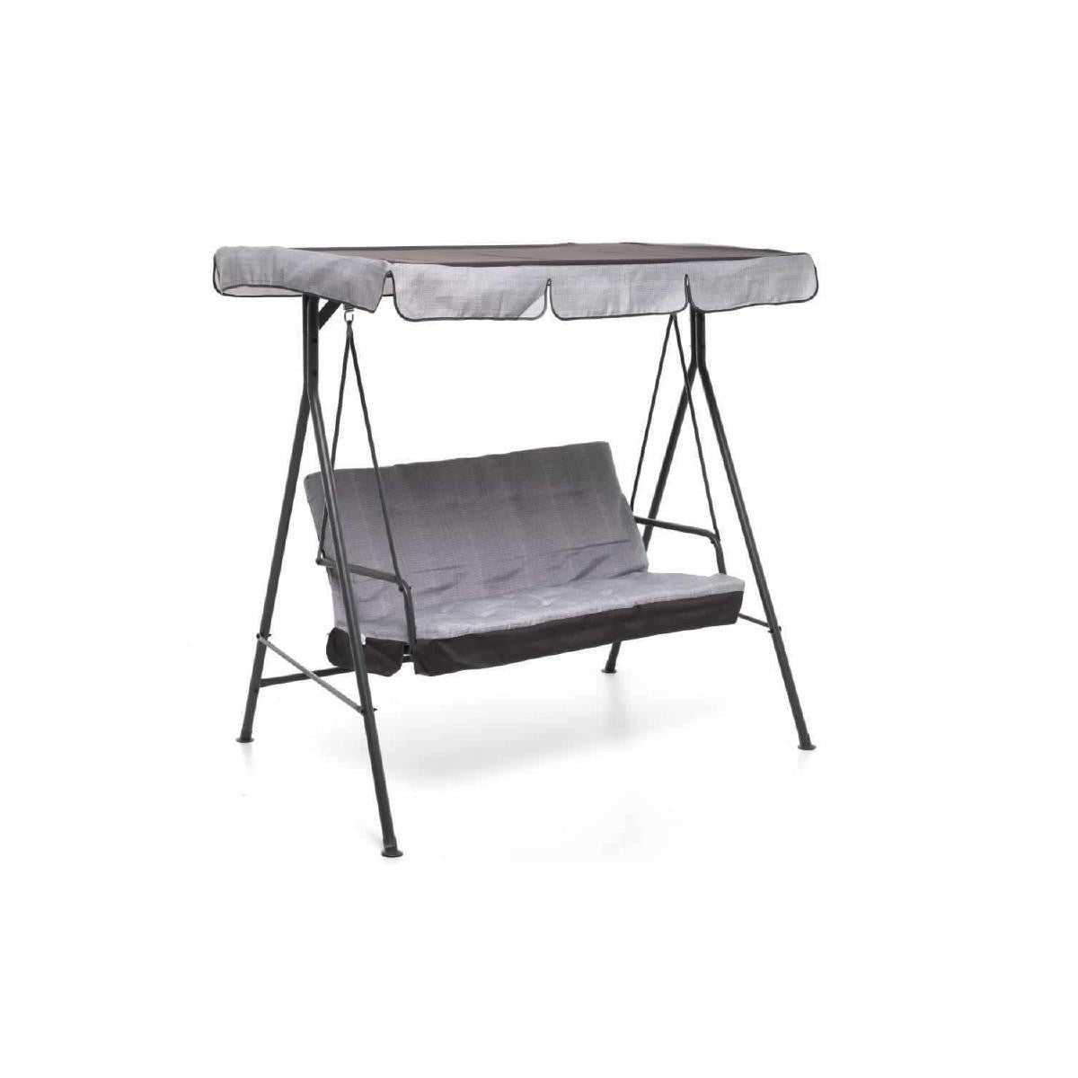 Balançoire Playa 3 places anthracite 170x118x155h cm