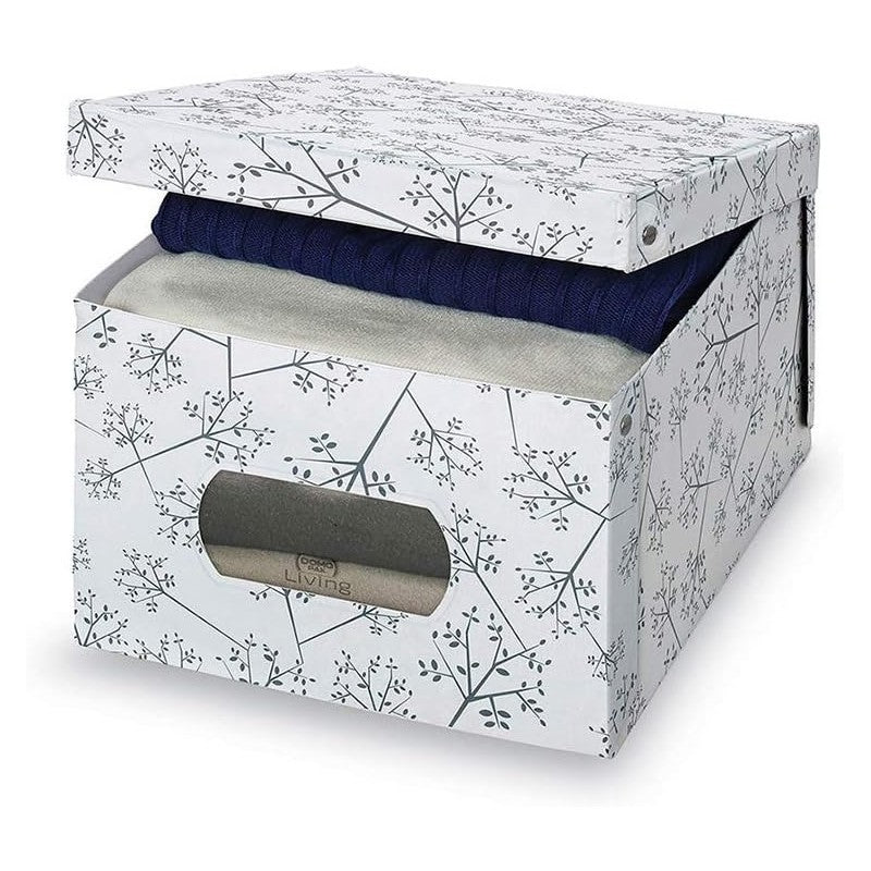 Scatola guardaroba in PVC Large 39 x 50 x 24 cm Domopak Living Bon Ton