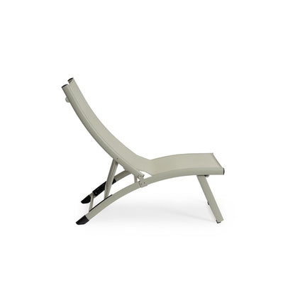 Chaise longue inclinable Bizzotto Taylor Breeze en aluminium et textilène 53 x 166,5 x 90 cm