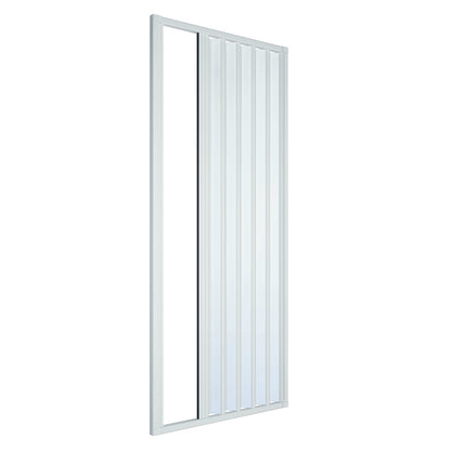 Cabine de douche en niche à soufflet réductible modèle Onofrio Lux