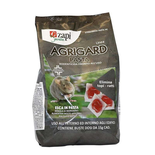 Zapi poison aux rats Agrigard pâte rouge de bromadiolone 1,5 kg