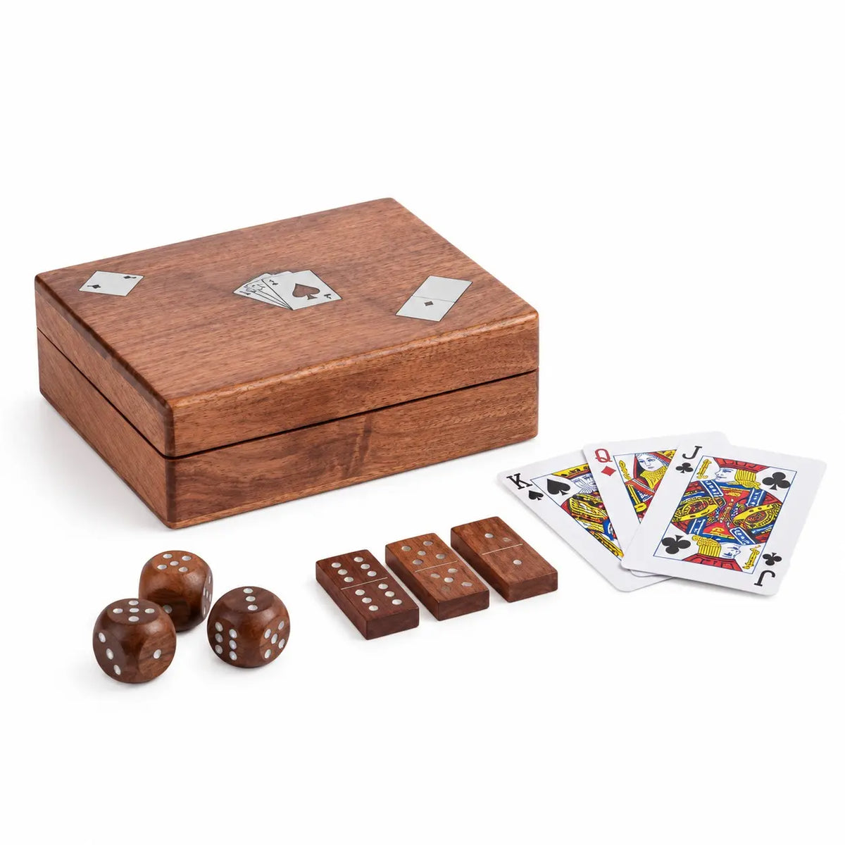 Decorazione carte Fortune in legno 16,5 × 13,8 cm