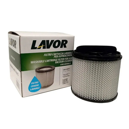 Filtre à cartouche lavable pour aspirateur à cendres Lavor Ashley 800 — 12,3 × 10,3 cm